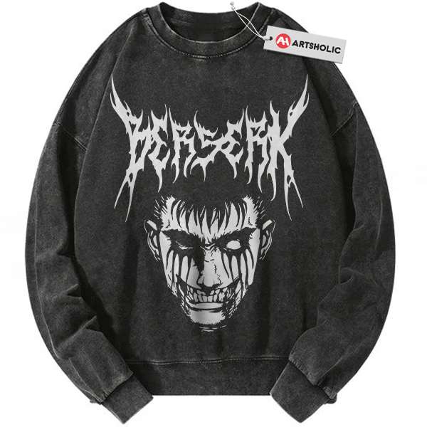 Guts Sweatshirt, Berserk Sweatshirt, Anime Sweatshirt, Vintage Sweatshirt