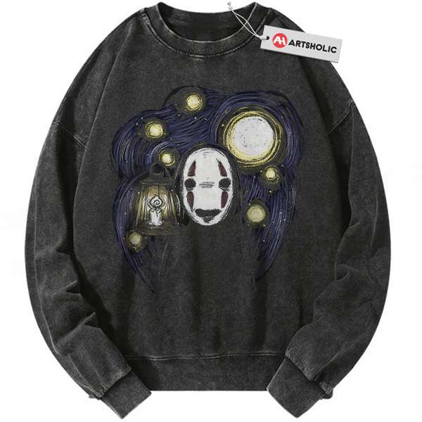 No Face Sweatshirt, Spirited Away Sweatshirt, Studio Ghibli Sweatshirt, Anime Sweatshirt, Vintage Sweater