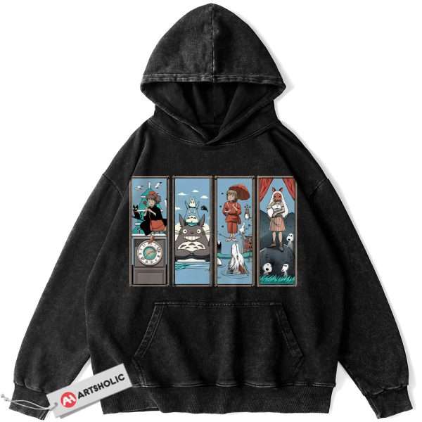 Studio Ghibli Hoodie, Anime Hoodie, Vintage Hoodie