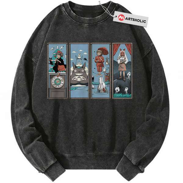 Studio Ghibli Sweatshirt, Anime Sweatshirt, Vintage Sweater