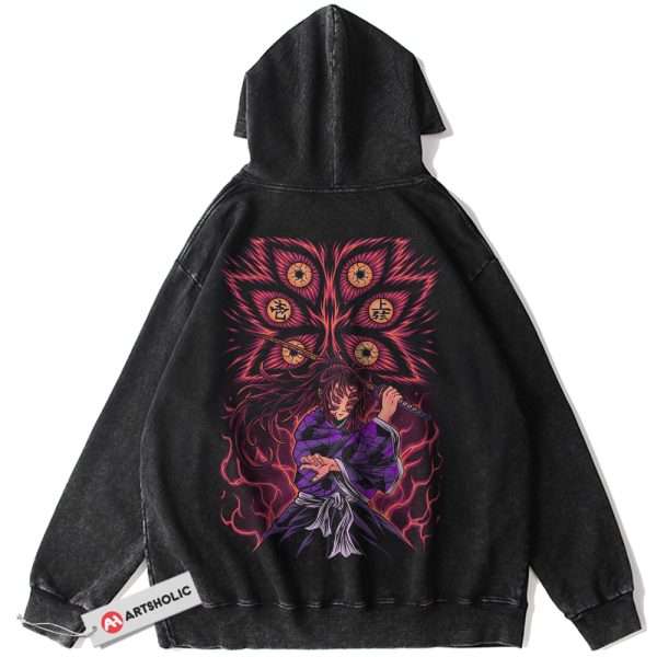 Kokushibo Hoodie, Demon Slayer Hoodie, Anime Hoodie, Vintage Hoodie
