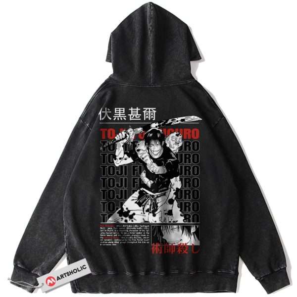 Toji Fushiguro Hoodie, Jujutsu Kaisen Hoodie, Anime Hoodie, Vintage Hoodie