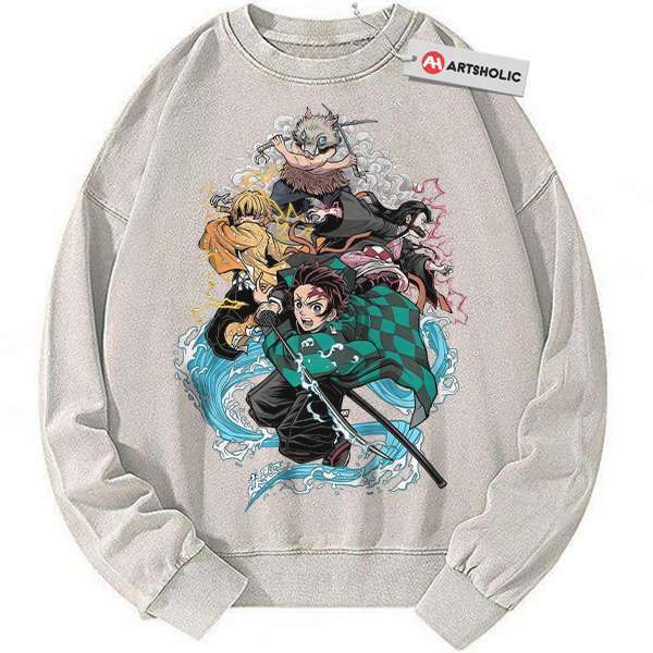 Demon Slayer Sweatshirt, Anime Sweatshirt, Vintage Sweater