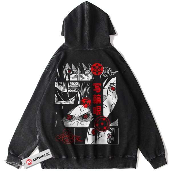 Sharingan Hoodie, Naruto Hoodie, Anime Hoodie, Vintage Hoodie