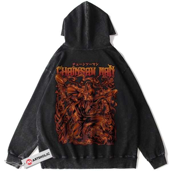Chainsaw Man Hoodie. Anime Hoodie, Vintage Hoodie