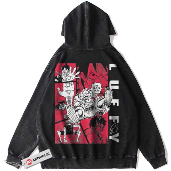 Monkey D Luffy Hoodie, One Piece Hoodie, Anime Hoodie, Vintage Hoodie