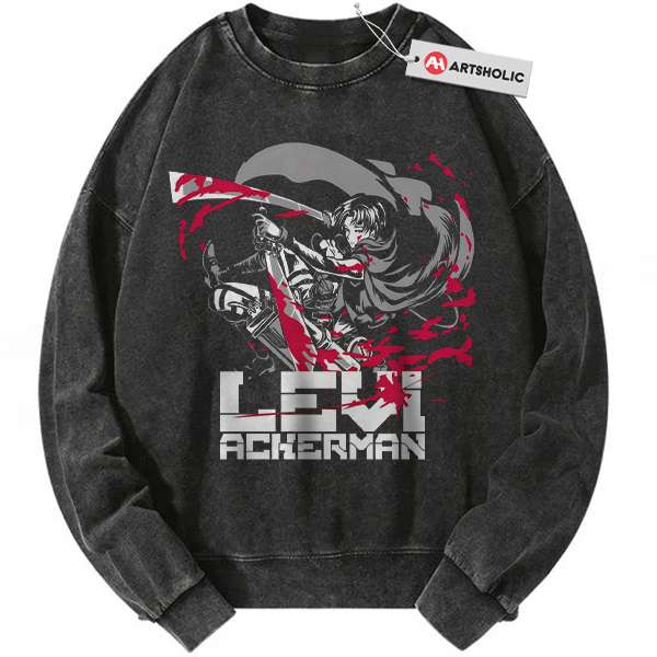 Levi Ackerman Sweatshirt, Attack On Titan Sweatshirt, AOT Sweatshirt, Anime Sweatshirt, Vintage Sweater