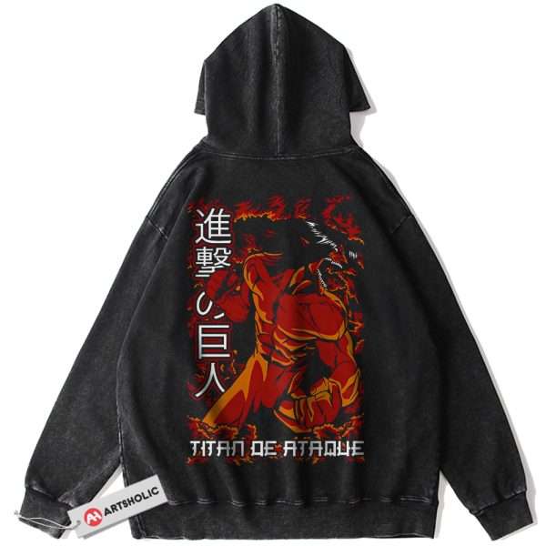 Eren Yeager Hoodie, Attack On Titan Hoodie, AOT Hoodie, Anime Hoodie, Vintage Hoodie