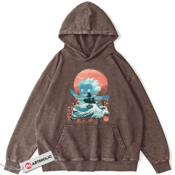 Ponyo Hoodie, Studio Ghibli Hoodie, Anime Hoodie, Vintage Hoodie