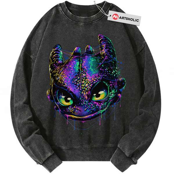 Toothless Sweatshirt, Night Fury Sweatshirt, How to Train Your Dragon Sweatshirt, Animated Sweatshirt, Vintage Sweater