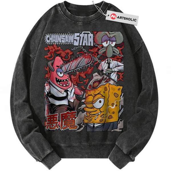 SpongeBob SquarePants Sweatshirt, Animated Sweatshirt, Vintage Sweatshirt