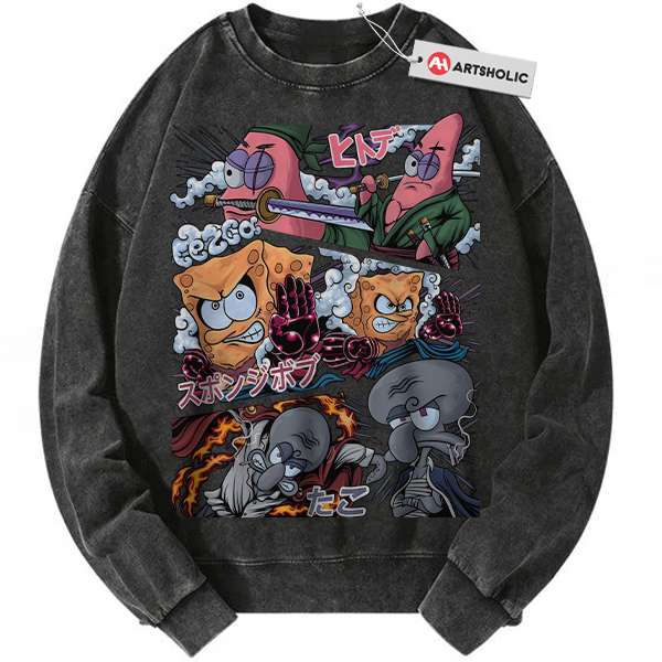 SpongeBob SquarePants Sweatshirt, Animated Sweatshirt, Vintage Sweatshirt