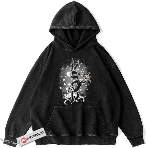 Bugs Bunny Hoodie, Looney Tunes Hoodie, Animated Hoodie, Vintage Hoodie	Cartoon & Animated, Looney Tunes