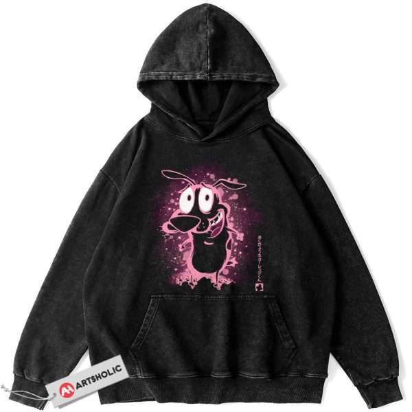 Courage the Cowardly Dog Hoodie, Animated Hoodie, Vintage Hoodie