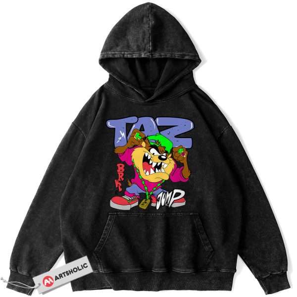 Tasmanian Devil Hoodie, Looney Tunes Hoodie, Cartoon Hoodie, Vintage Hoodie