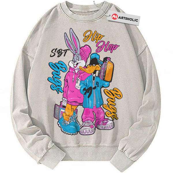 Daffy Duck Sweatshirt, Bugs Bunny Sweatshirt, Looney Tunes Sweatshirt, Cartoon Sweatshirt, Vintage Sweatshirt