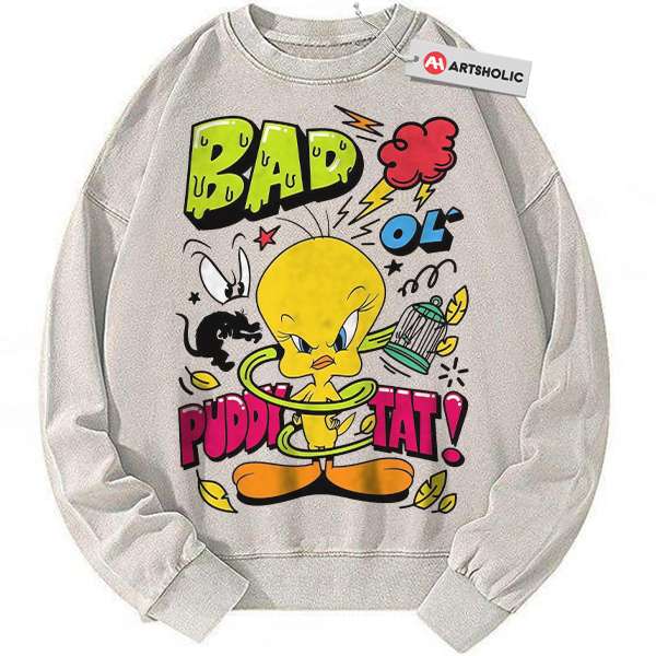 Tweety Sweatshirt, Looney Tunes Sweatshirt, Cartoon Sweatshirt, Vintage Sweater