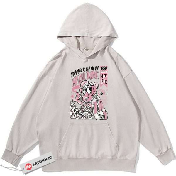 The Pink Panther Hoodie, Animated Hoodie, Vintage Hoodie