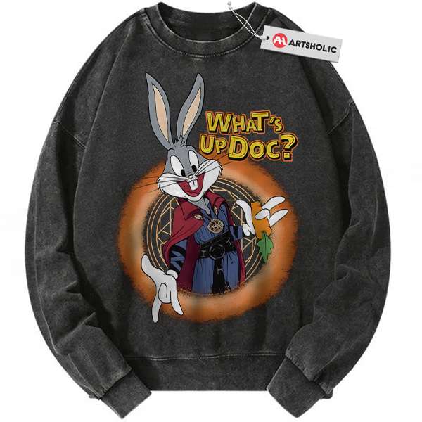 Bugs Bunny Sweatshirt, Looney Tunes Sweatshirt, Cartoon Sweatshirt, Vintage Sweater