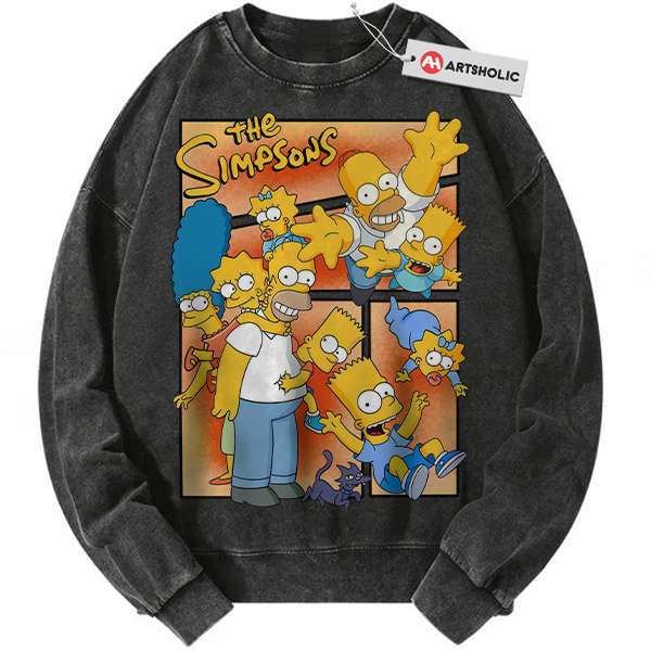 The Simpsons Sweatshirt, Animated Sweatshirt, Vintage Sweater