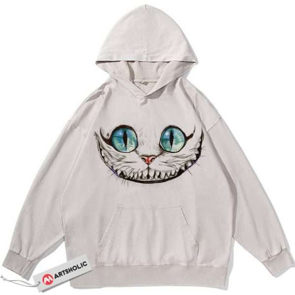 Cheshire Cat Hoodie, Alice's Adventures in Wonderland Hoodie, Animated Hoodie, Vintage Hoodie