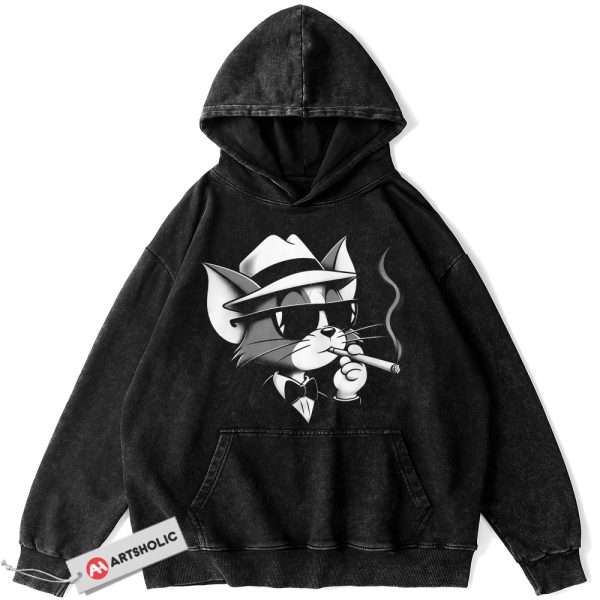 Tom and Jerry Hoodie, Cartoon Hoodie, Vintage Hoodie