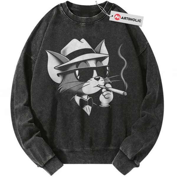 Tom and Jerry Sweatshirt, Cartoon Sweatshirt, Vintage Sweatshirt