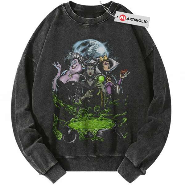 Maleficent Sweatshirt, Evil Regina Sweatshirt, Ursula Sweatshirt, Villains Animated Sweatshirt, Vintage Sweatshirt