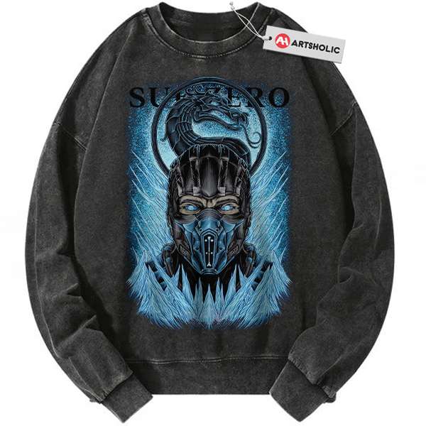 Sub Zero Sweatshirt, Mortal Kombat Sweatshirt, Game Sweatshirt, Vintage Sweater