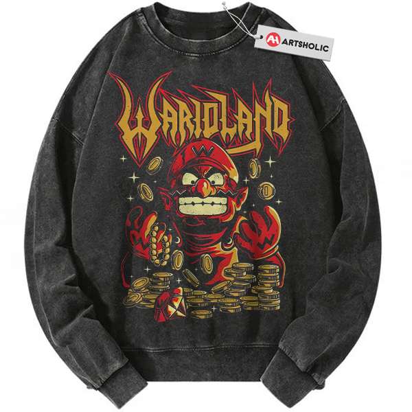 Wario Land: Super Mario Sweatshirt, Game Sweatshirt, Vintage Sweater