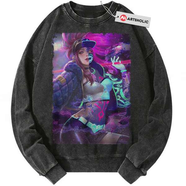 KDA Akali Sweatshirt, League of Legends Sweatshirt, LoL Sweatshirt, Game Sweatshirt, Vintage Sweater