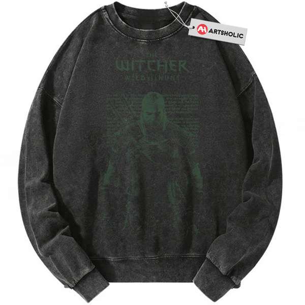 Geralt of Rivia Sweatshirt, The Witcher Sweatshirt, Game Sweatshirt, Vintage Sweater