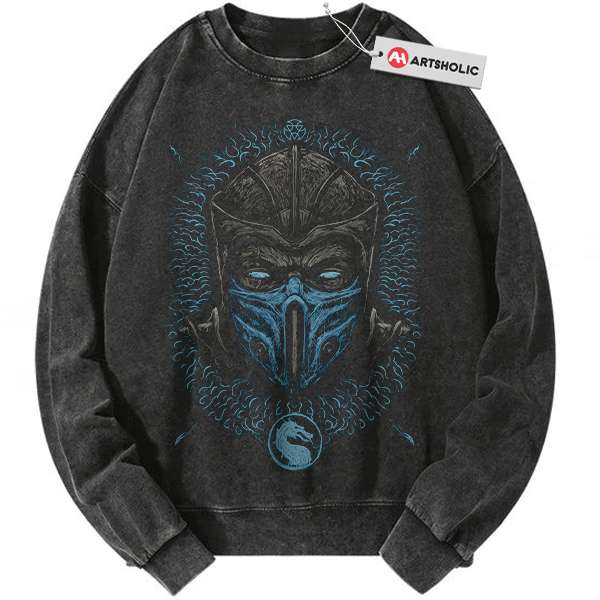 Sub Zero Sweatshirt, Mortal Kombat Sweatshirt, Game Sweatshirt, Vintage Sweater