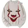 Pennywise Sweatshirt, IT Sweatshirt, Horror Movie Sweatshirt, Vintage Sweater