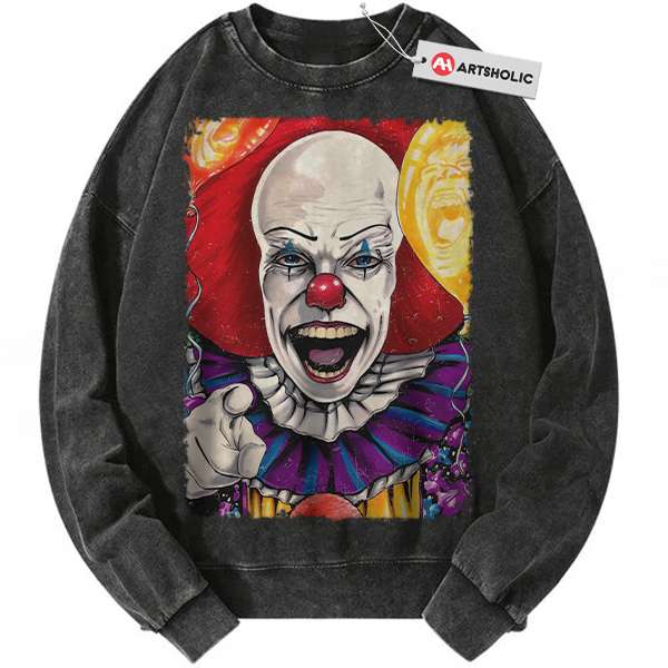 Pennywise Sweatshirt, IT Sweatshirt, Horror Movie Sweatshirt, Vintage Sweater