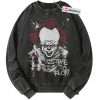 Pennywise Sweatshirt, IT Sweatshirt, Halloween Sweatshirt, Horror Sweatshirt, Vintage Sweater
