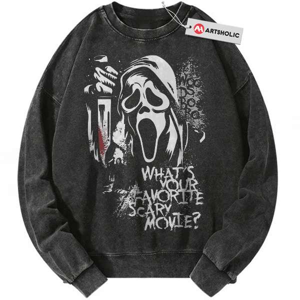 Ghostface Sweatshirt, Scream Sweatshirt, Halloween Sweatshirt, Horror Sweatshirt, Vintage Sweater