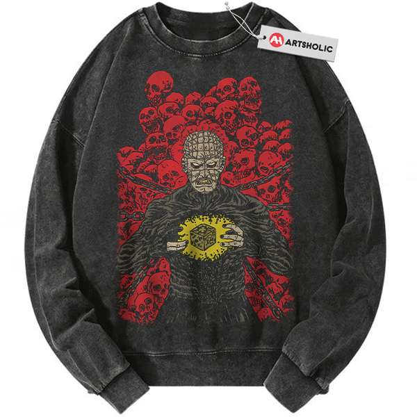 Pinhead Sweatshirt, Hellraiser Sweatshirt, Halloween Sweatshirt, Horror Sweatshirt, Vintage Sweater
