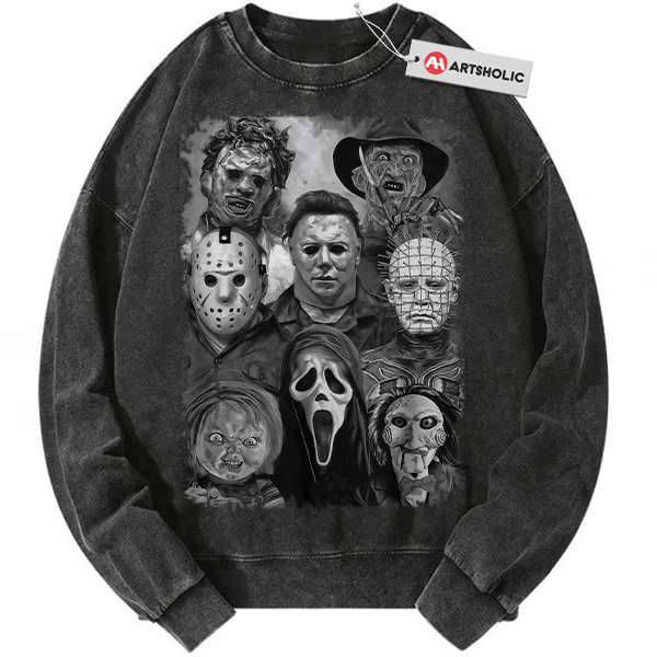 Halloween Sweatshirt, Horror Sweatshirt, Vintage Sweater