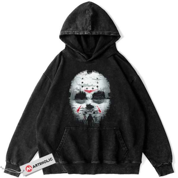 Jason Voorhees Hoodie, Friday the 13th Hoodie, Halloween Hoodie, Horror Hoodie, Vintage Hoodie