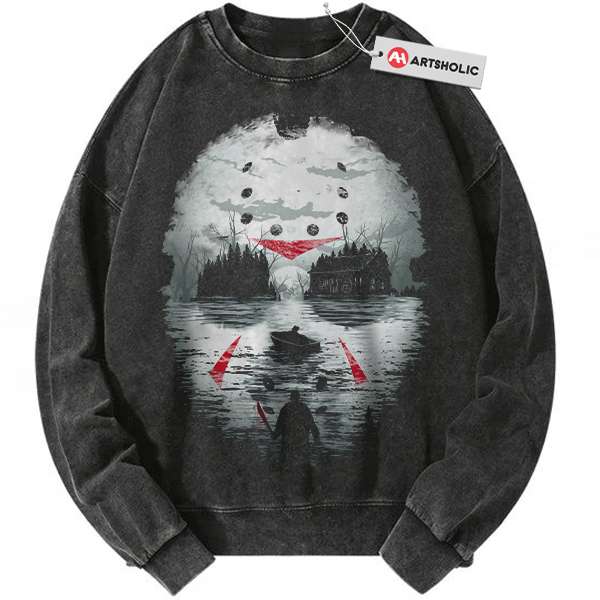Jason Voorhees Sweatshirt, Friday the 13th Sweatshirt, Halloween Sweatshirt, Horror Sweatshirt, Vintage Sweater