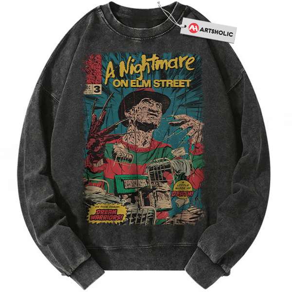 Freddy Krueger Sweatshirt, A Nightmare on Elm Street Sweatshirt, Halloween Sweatshirt, Horror Sweatshirt, Vintage Sweater