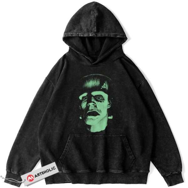 Frankenstein Hoodie, Halloween Hoodie, Horror Hoodie, Vintage Hoodie