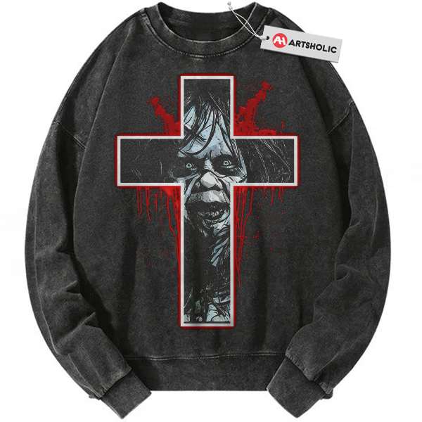 Regan MacNeil Sweatshirt, The Exorcist Sweatshirt, Halloween Sweatshirt, Horror Sweatshirt, Vintage Sweater