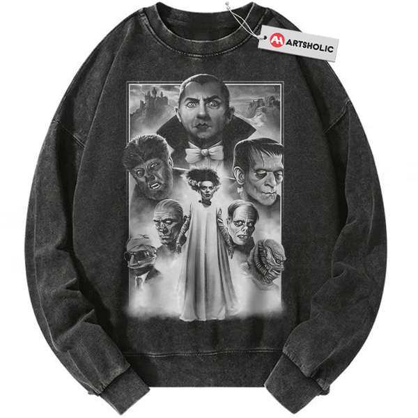 Dracula Sweatshirt, Halloween Sweatshirt, Horror Sweatshirt, Vintage Sweater