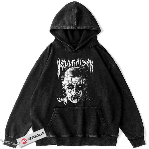 Pinhead Hoodie, Hellraiser Hoodie, Halloween Hoodie, Horror Hoodie, Vintage Hoodie
