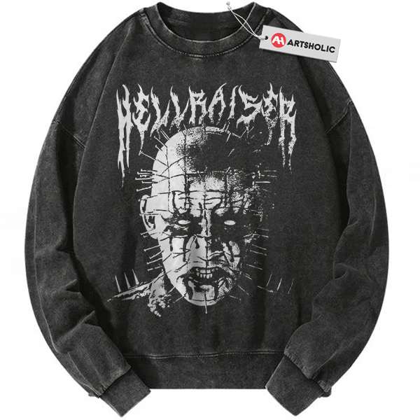 Pinhead Sweatshirt, Hellraiser Sweatshirt, Halloween Sweatshirt, Horror Sweatshirt, Vintage Sweater