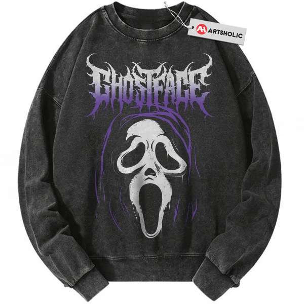 Ghostface Sweatshirt, Scream Sweatshirt, Halloween Sweatshirt, Horror Sweatshirt, Vintage Sweater