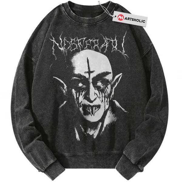 Count Orlok Sweatshirt, Nosferatu Sweatshirt, Halloween Sweatshirt, Horror Sweatshirt, Vintage Sweater