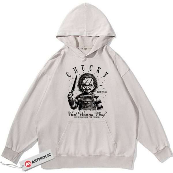 Chucky Hoodie, Child's Play Hoodie, Halloween Hoodie, Horror Hoodie, Vintage Hoodie